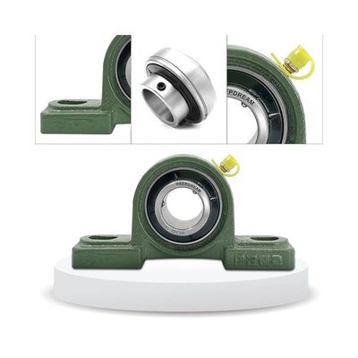 크롬 스틸 GCR15 비 표준 인치 장착 베어링 UCP210-200D1 안정적인 성능