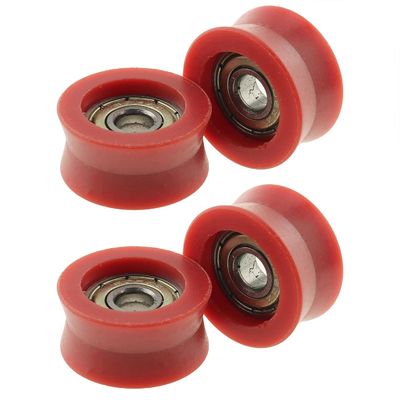 625 고 마찰성 플라스틱 구슬 베어링 U 모양 고무 베어링 밀폐 ZZ 타입 5*16*5mm