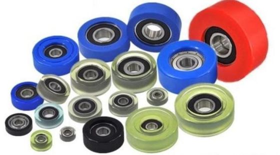 625 고 마찰성 플라스틱 구슬 베어링 U 모양 고무 베어링 밀폐 ZZ 타입 5*16*5mm