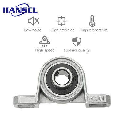 정밀도 등급 P5 크롬 스틸 GCR15로 만든 베어 홀더에 대한 베개 블록 베어링 KP004