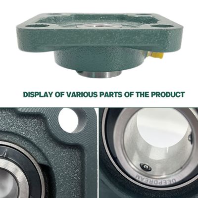 35mm 내부 정사각형 4 볼트 플랜지드 유닛 베개 블록 베어링 UCF207 삽입 베어링