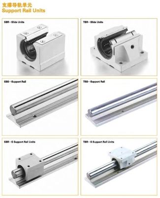 커스터마이징 길이 CNC 알루미늄 원형 선형 안내 레일 SBR12와 SBR30UU 슬라이드 블록