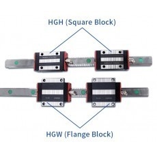 25mm CNC Rail HGH25CAZAC 광단 블록 선형 가이드