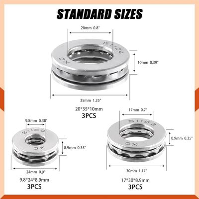 25*52*18mm 오토바이 부품 크롬 스틸 51305 스틸 케이지와 함께 추진 공 베어링