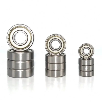 R10ZZ 15.875*34.925*8.731mm 작은 단일 행 크롬 스틸 깊은 굴곡 공 베어링