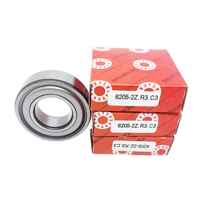 0-25mm 뚫림 크기 6205-2Z/C3 ISO9001 2008 인증과 함께 깊은 굴곡 공 베어링