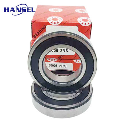 크롬 스틸/GCr15 스테인리스 스틸 딥 그루브 볼 베어링 6006-2RS 30mm 구멍 크기