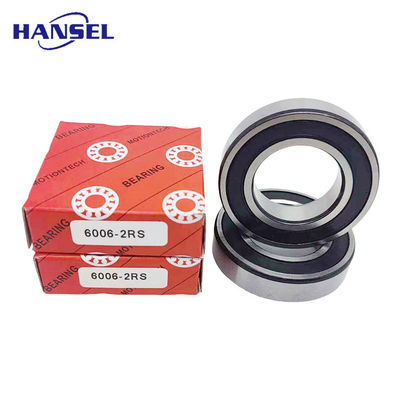 크롬 스틸/GCr15 스테인리스 스틸 딥 그루브 볼 베어링 6006-2RS 30mm 구멍 크기