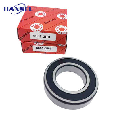 크롬 스틸/GCr15 스테인리스 스틸 딥 그루브 볼 베어링 6006-2RS 30mm 구멍 크기