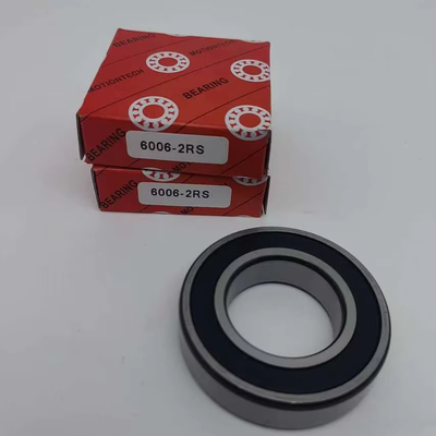 구멍 크기 0 30mm 고 정밀성 깊은 구리 공 베어링 6006-2RS 오토바이