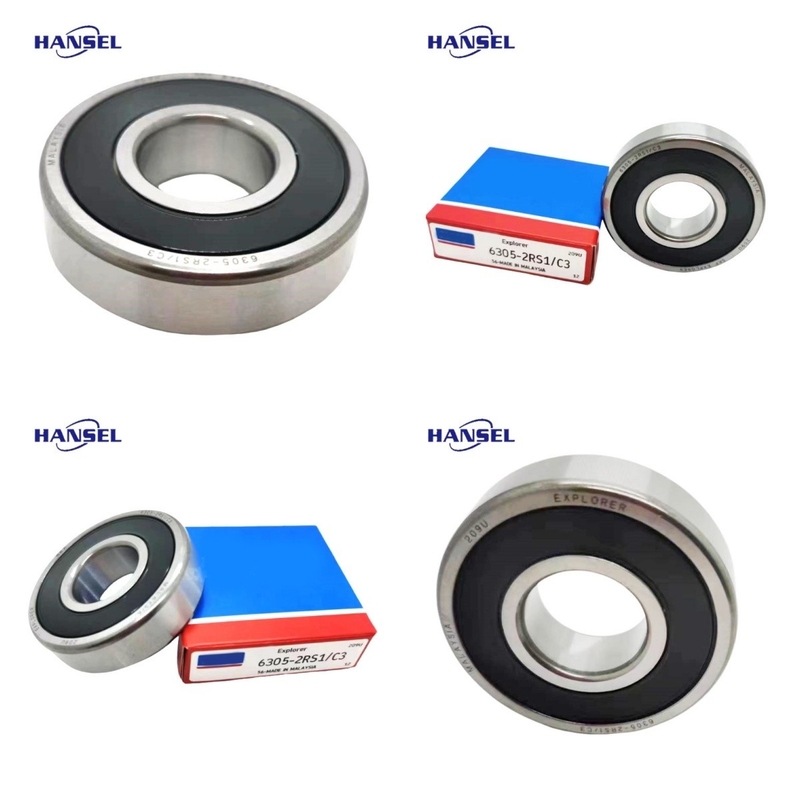 ISO9001 2008 인증된 트랙터용 깊은 굴곡 구슬 굴착기 6305-2RS1/C3